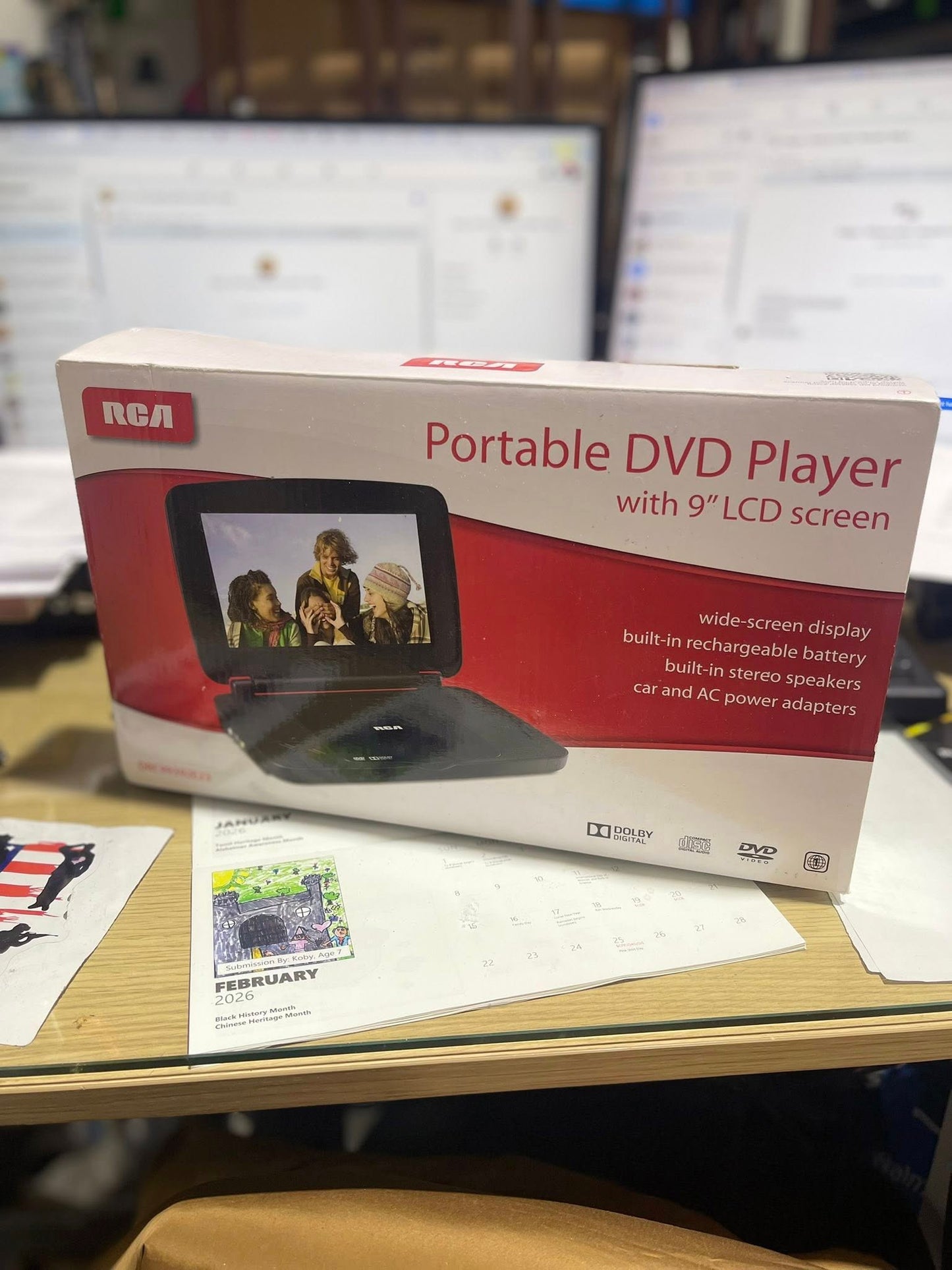 RCA Portable DVD Player with 9" LCD Display
