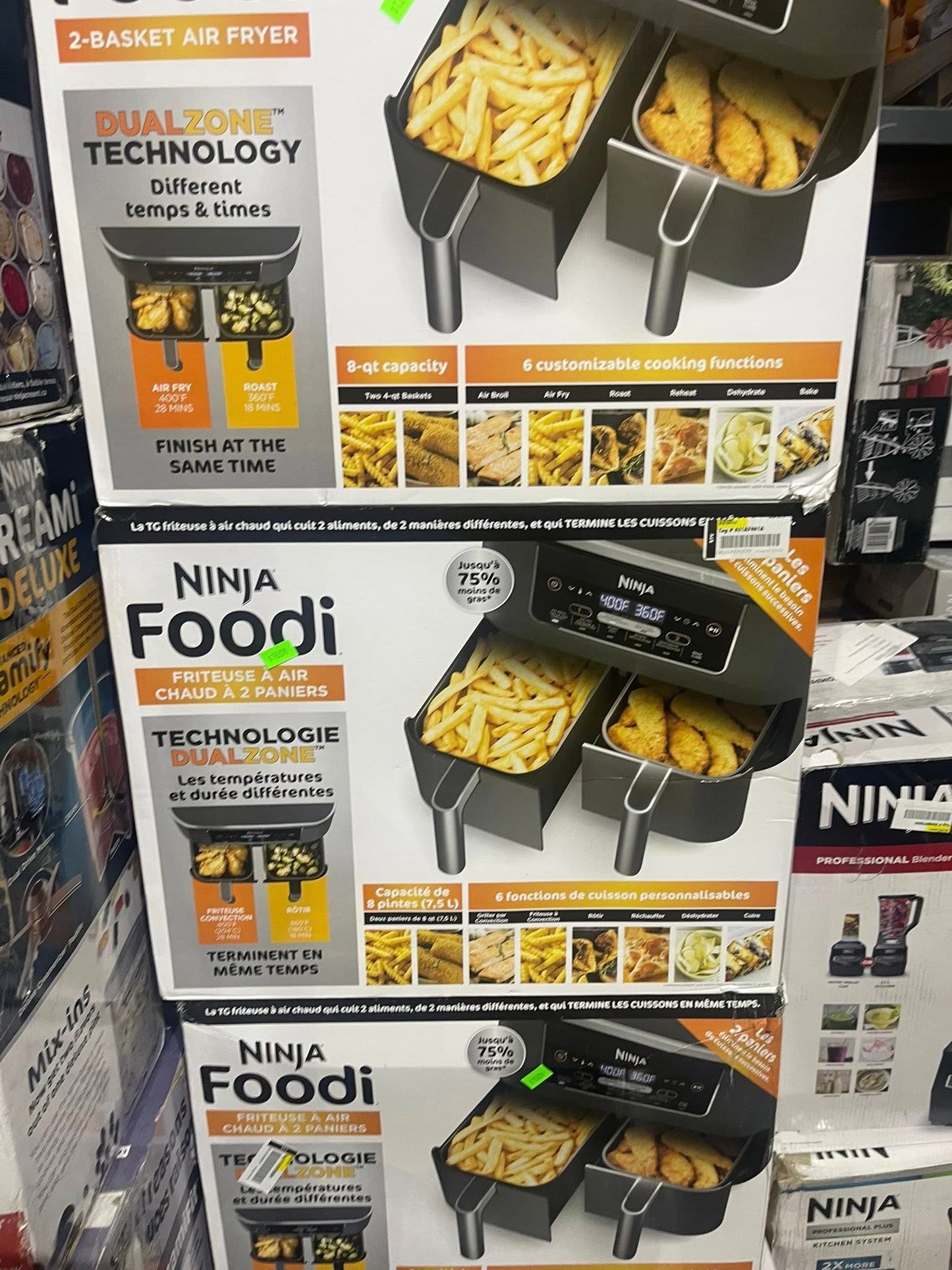 Ninja Foodi 8‑QT 6‑in‑1 Air Fryer with DualZone Technology