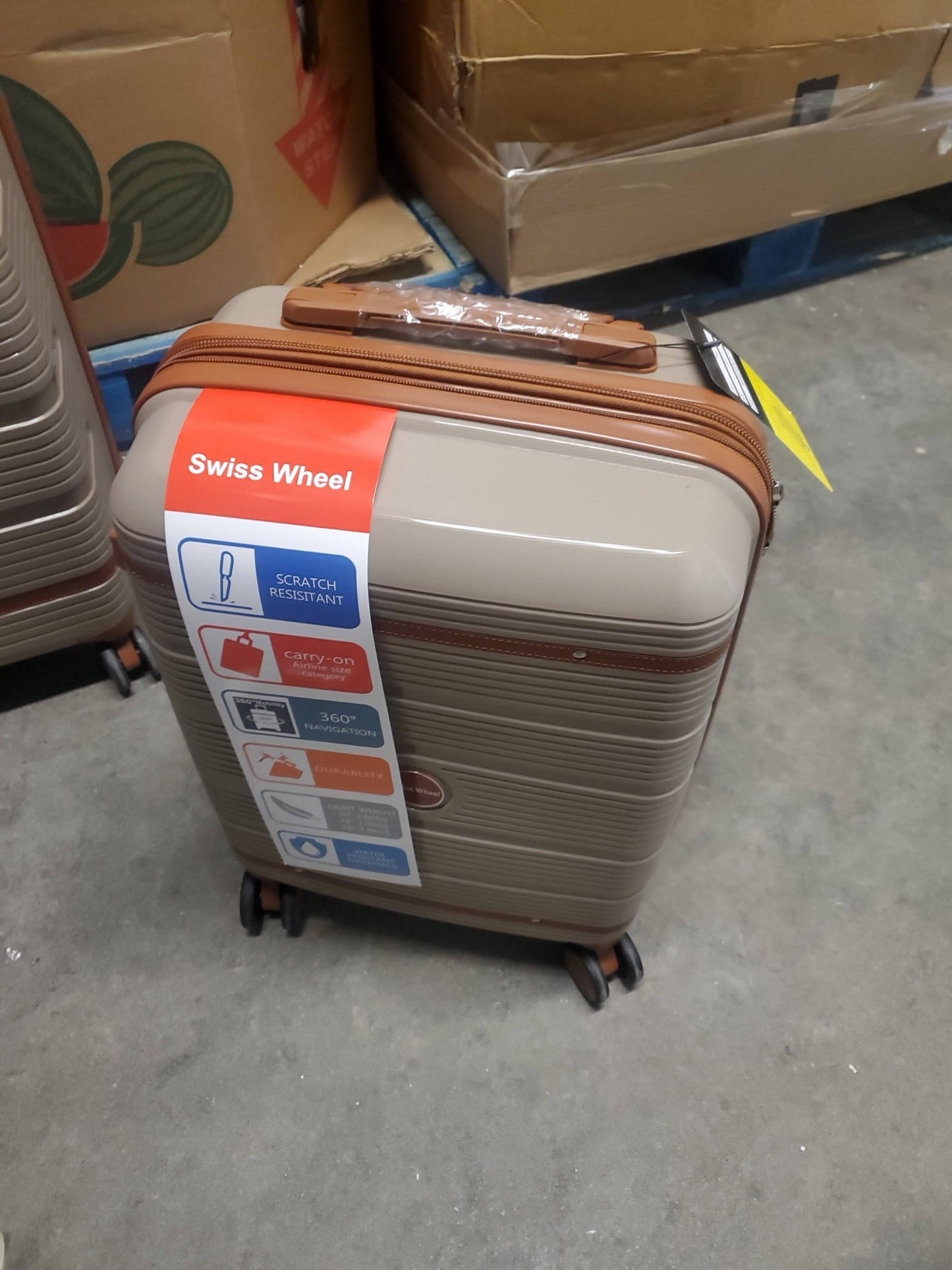 Luggage Carry On Suitcase Spinner Hardshell Lightweight "19