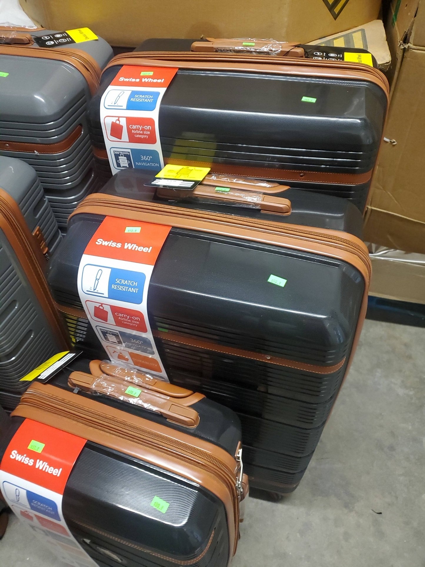 Luggage Carry On Suitcase Spinner Hardshell Lightweight "19
