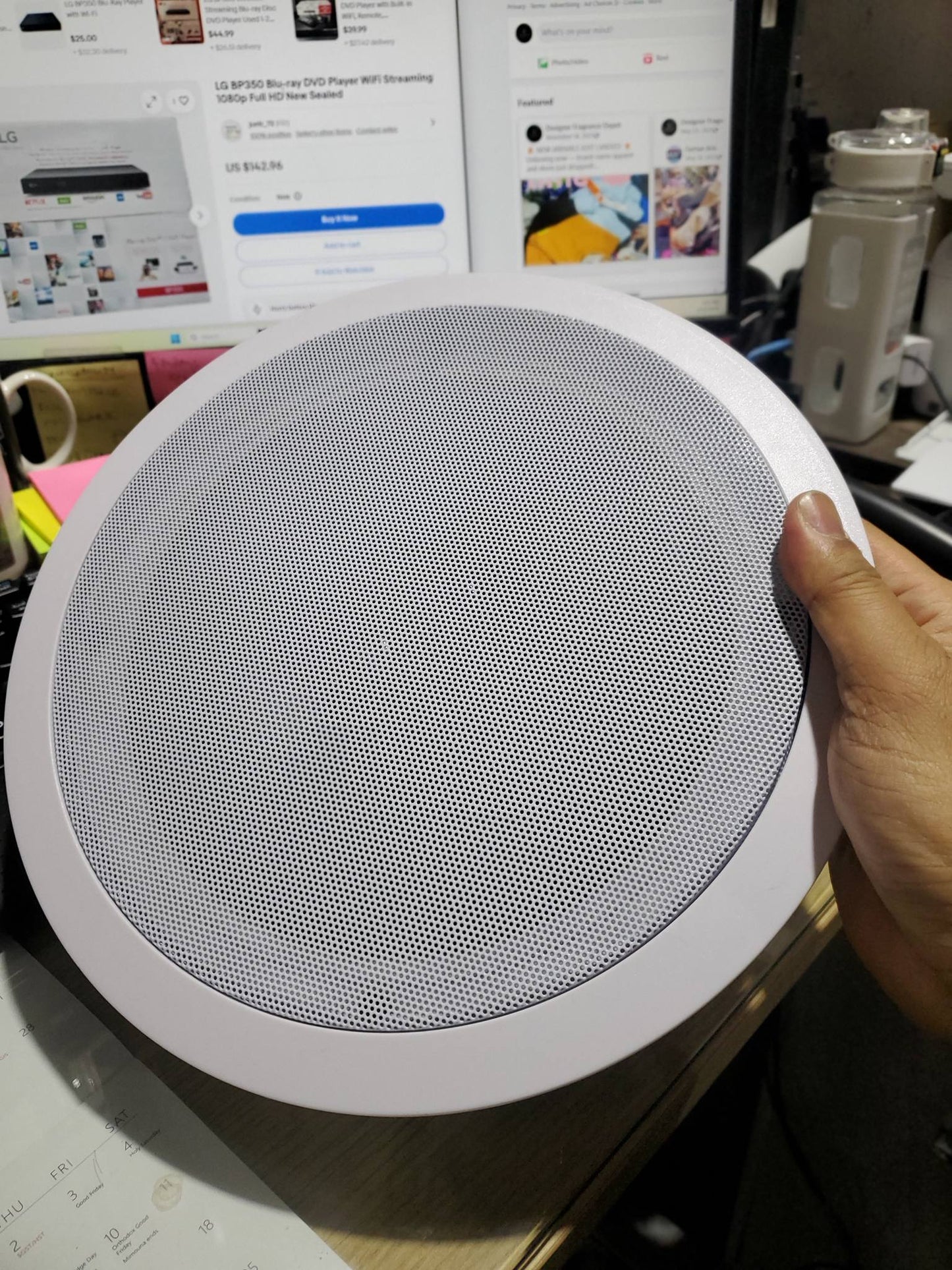 Pyle 8” Bluetooth Ceiling / Wall Mount Speakers (Pair)