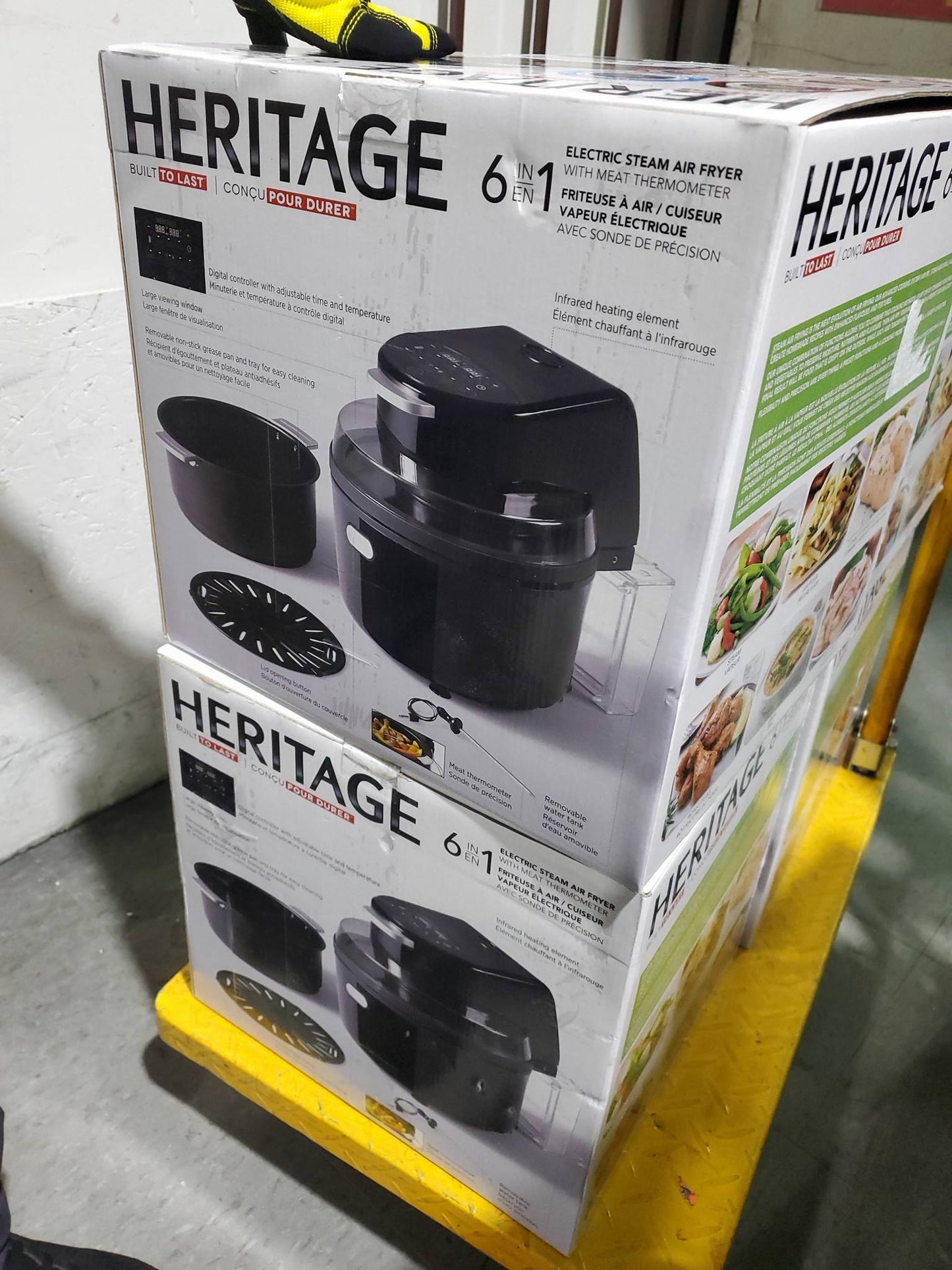 Heritage Electric Digital 6‑in‑1 Steam Air Fryer – 4.3L