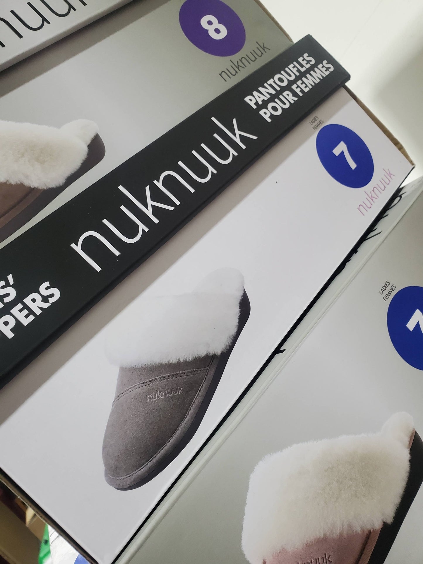 Nuknuuk Women’s Shearling Slippers – Grey