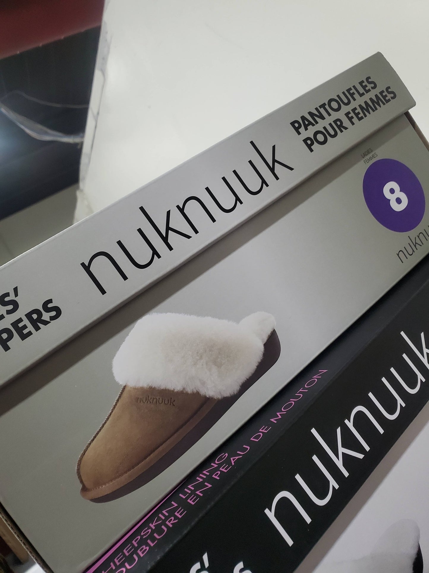 Nuknuuk Women’s Shearling Slippers – Grey