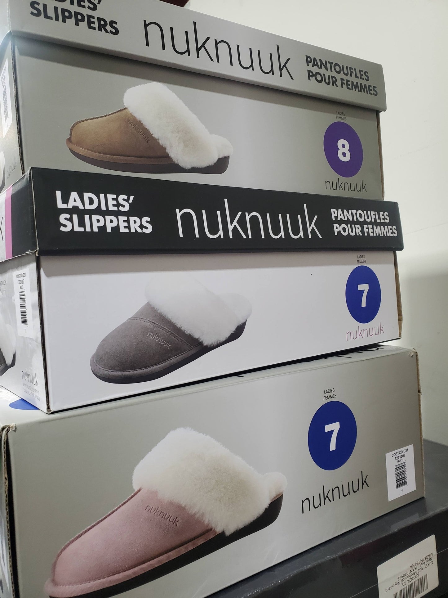 Nuknuuk Women’s Shearling Slippers – Grey