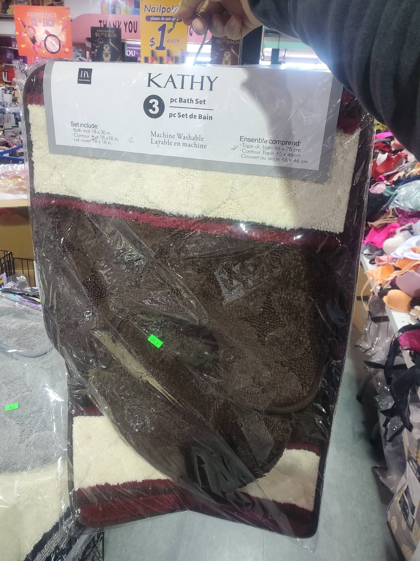 3‑Piece Bath Mat Set