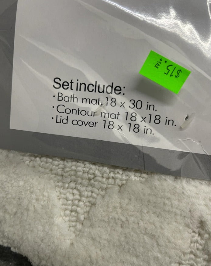 3‑Piece Bath Mat Set