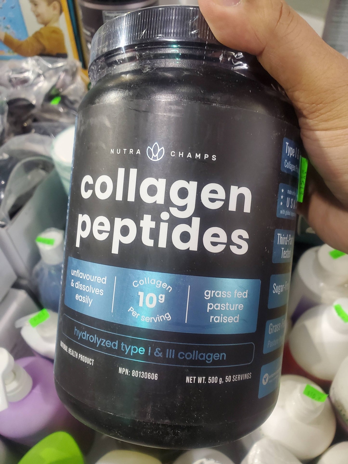 500g Hydrolyzed Collagen Powder – Type I & III (Unflavored