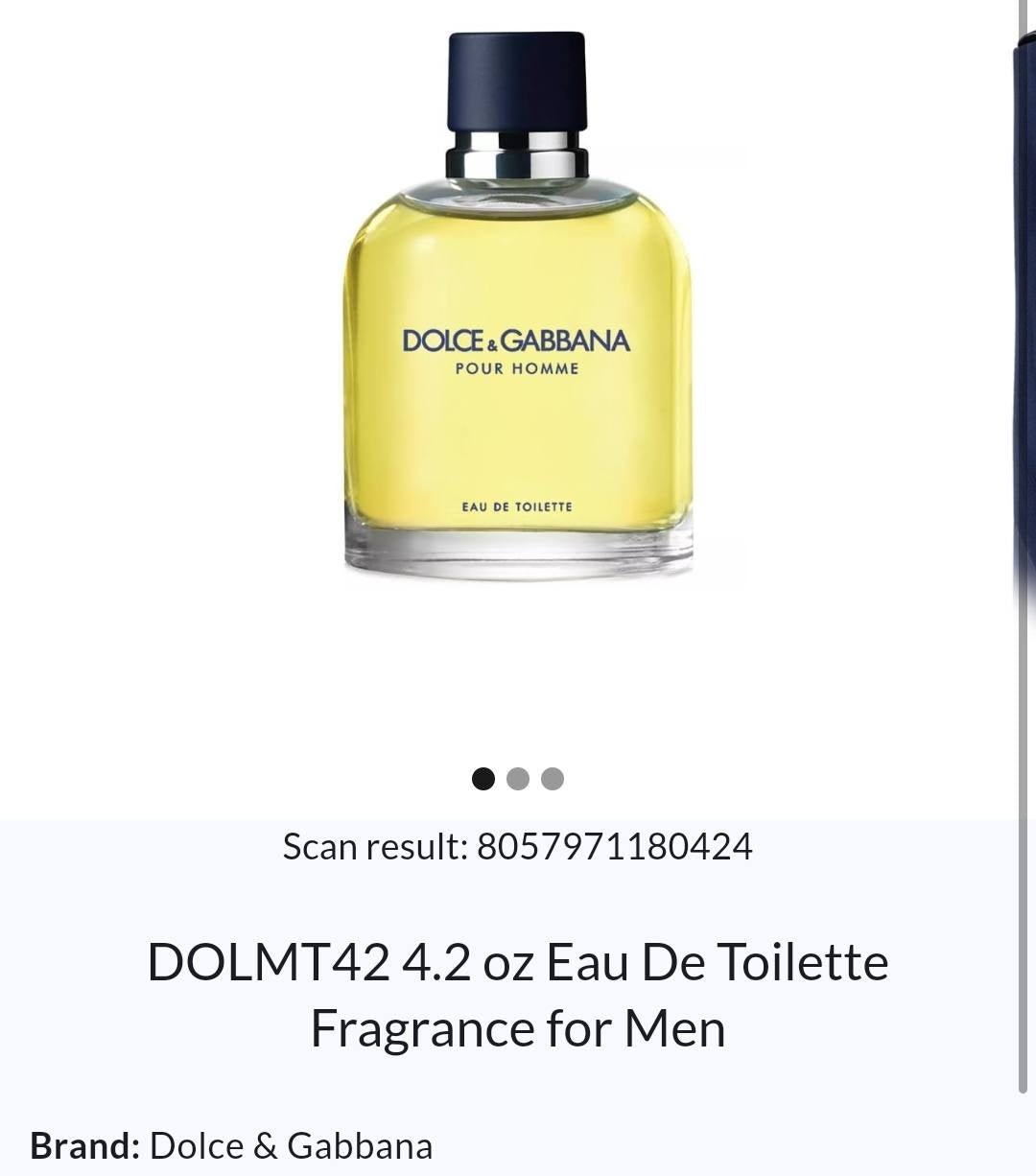 Dolce & Gabbana Pour Homme – 4.2 oz EDT Spray