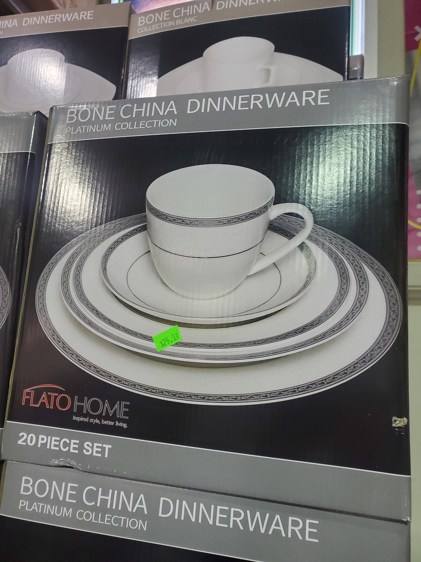 Flato Bone China Dinnerware Set – 20 Pieces
