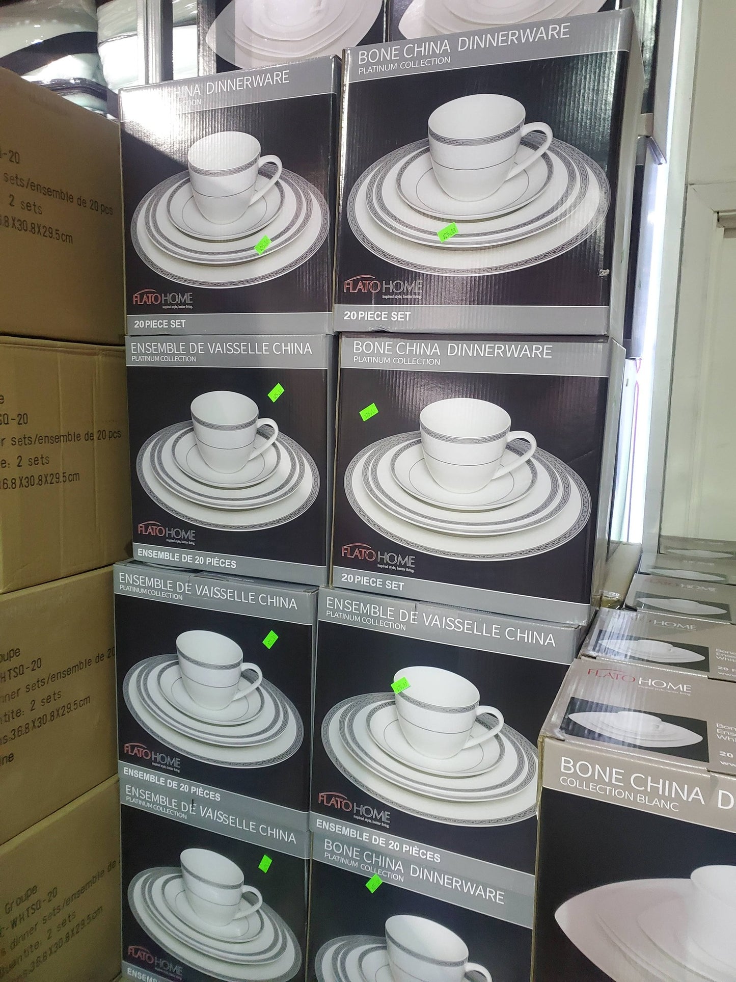 Flato Bone China Dinnerware Set – 20 Pieces