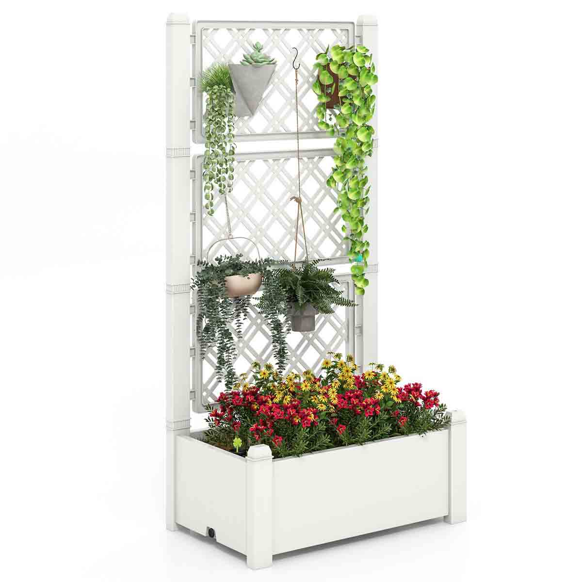 SELF-WATERING STANDING PLANTER BOX