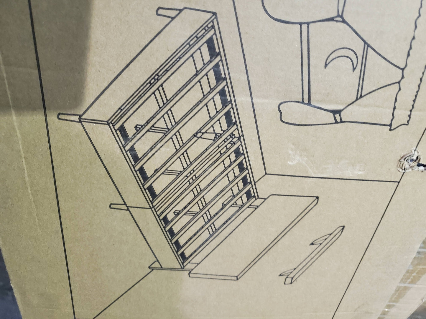Full‑Size Bed Frame with Headboard