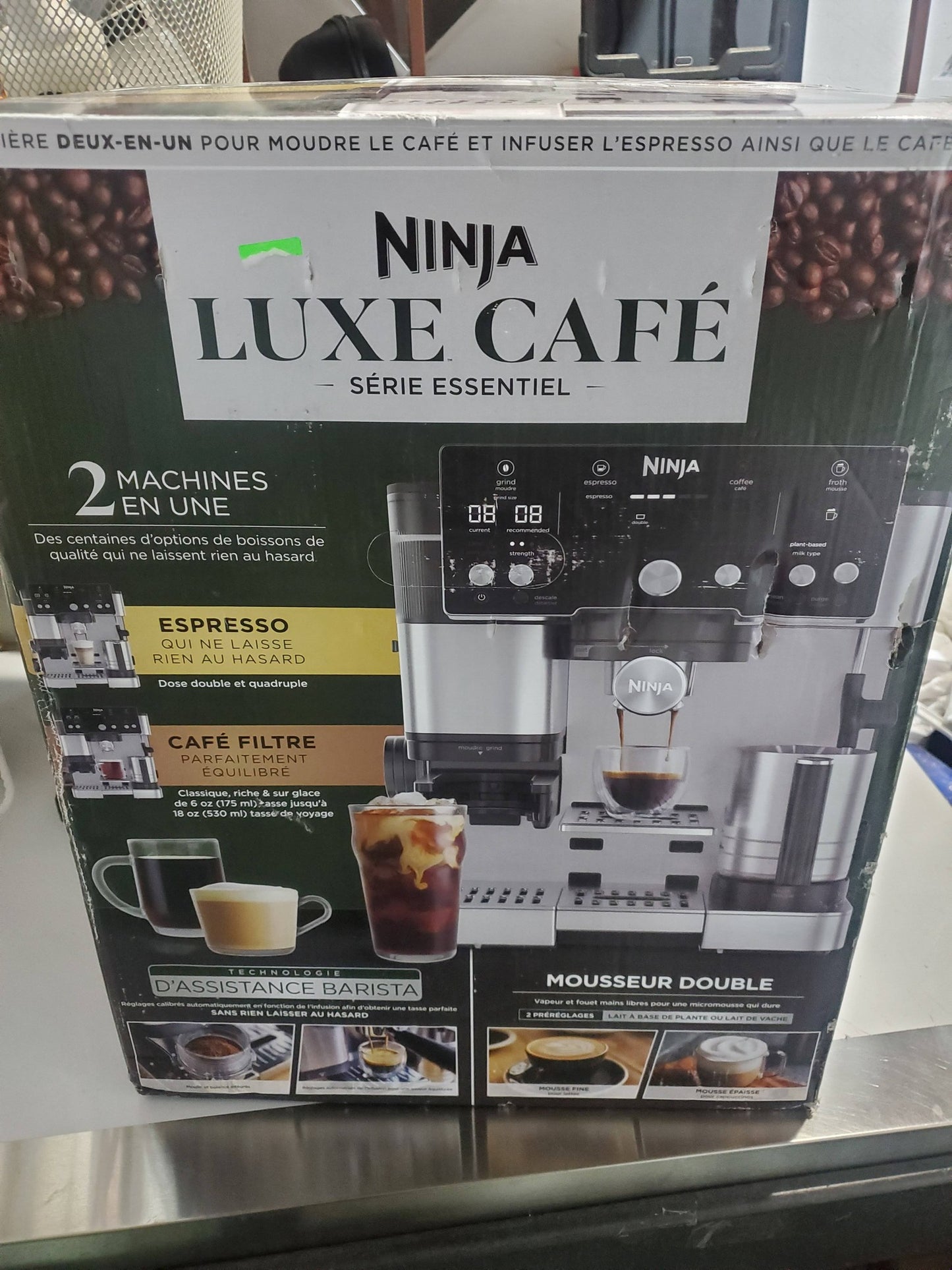 Ninja Luxe™ Café Essential Series 2-in-1 Espresso and Coffee Machine,