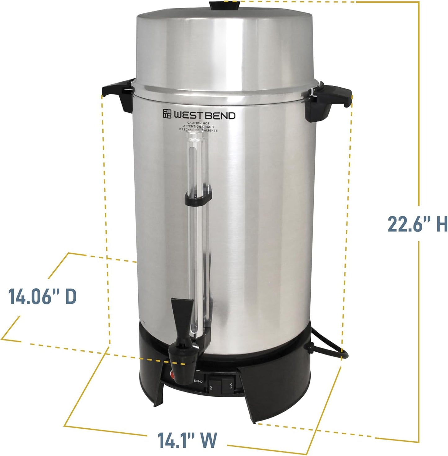 West Bend 100-Cup Commercial Coffee Urn