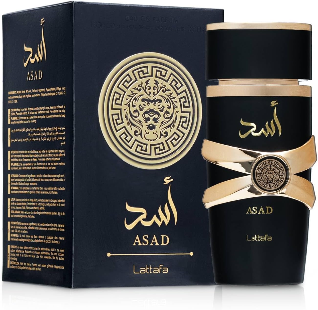 Lattafa Asad Eau De Parfum 100ml Long Lasting Luxury Refreshing Oud and Musk Fragrances