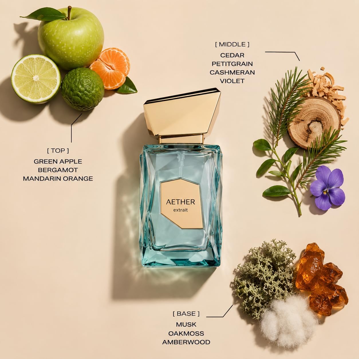 Fragrance World French Avenue Aether, Unisex Extrait de Parfum, 3.4 Fl Oz