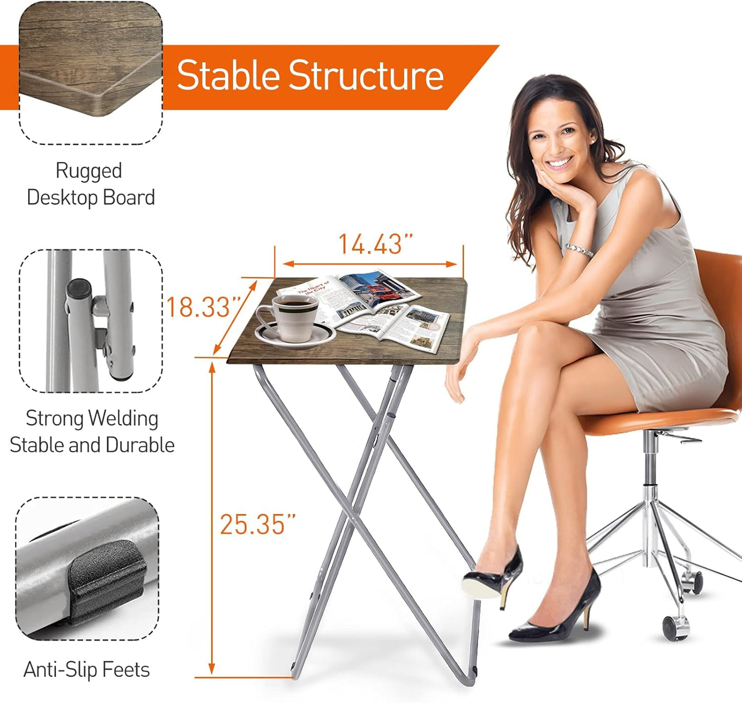 Portable Folding Tray Table