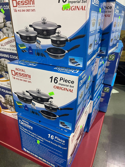 Royal Dessini Imperial 16‑Piece Cookware Set