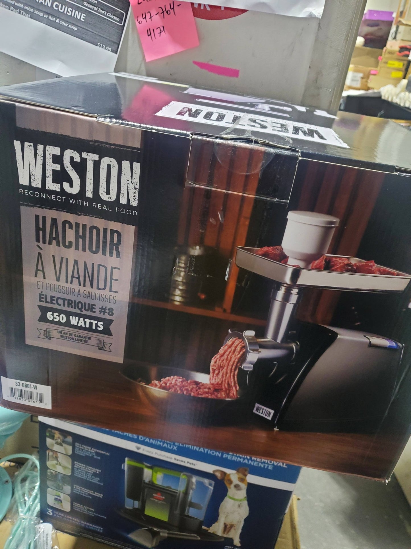 Weston Electric Meat Grinder & Sausage Stuffer,