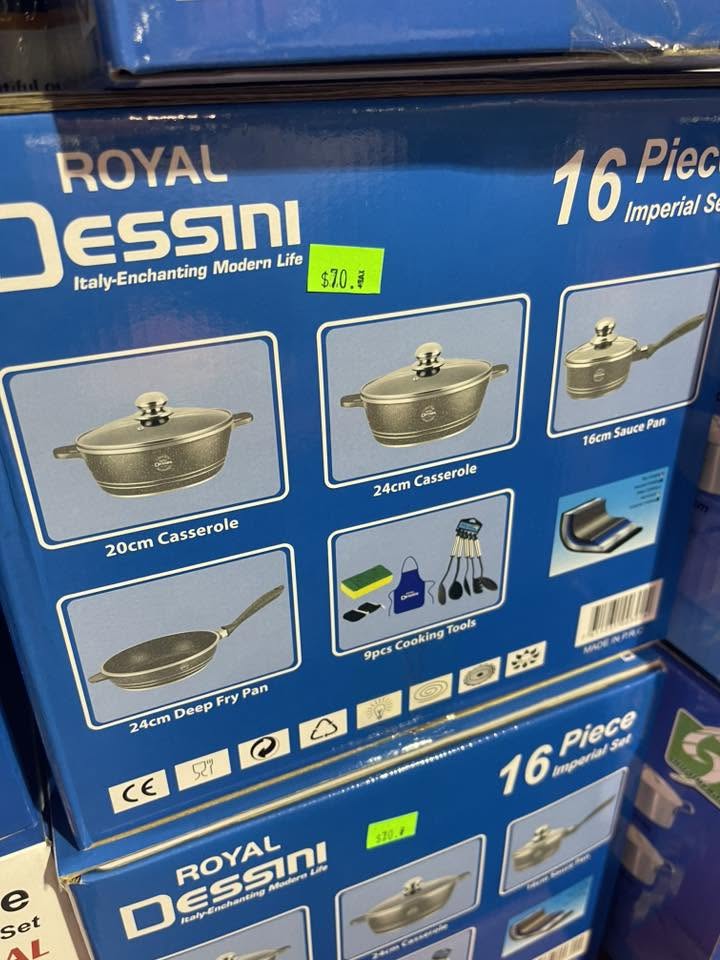 Royal Dessini Imperial 16‑Piece Cookware Set