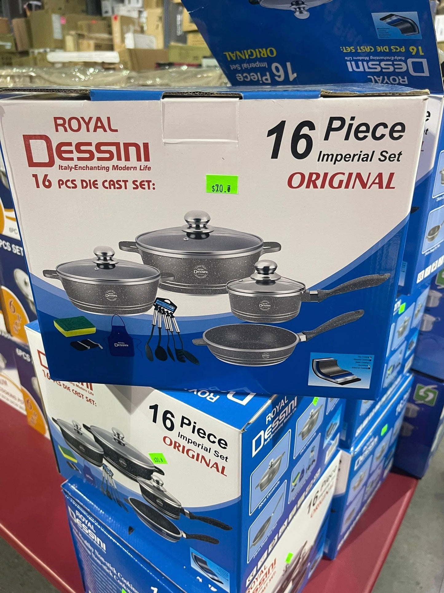 Royal Dessini Imperial 16‑Piece Cookware Set