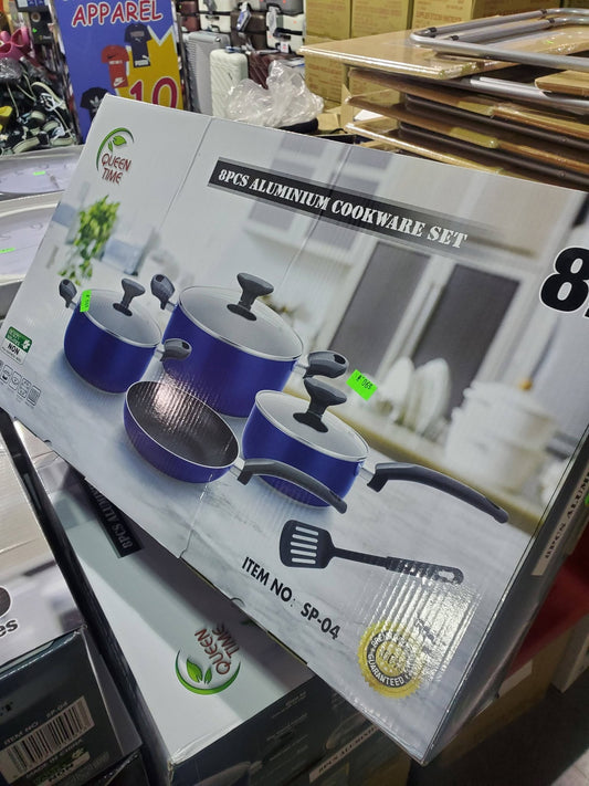 Queen Time Aluminum Cookware Set – 8 pcs