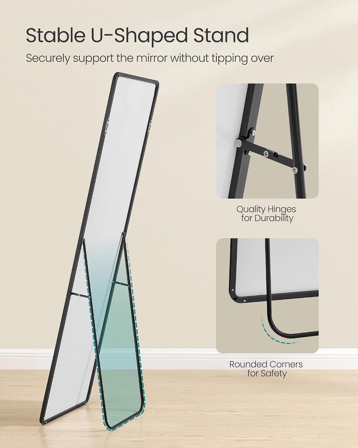 FULL-LENGTH MIRROR – INK BLACK