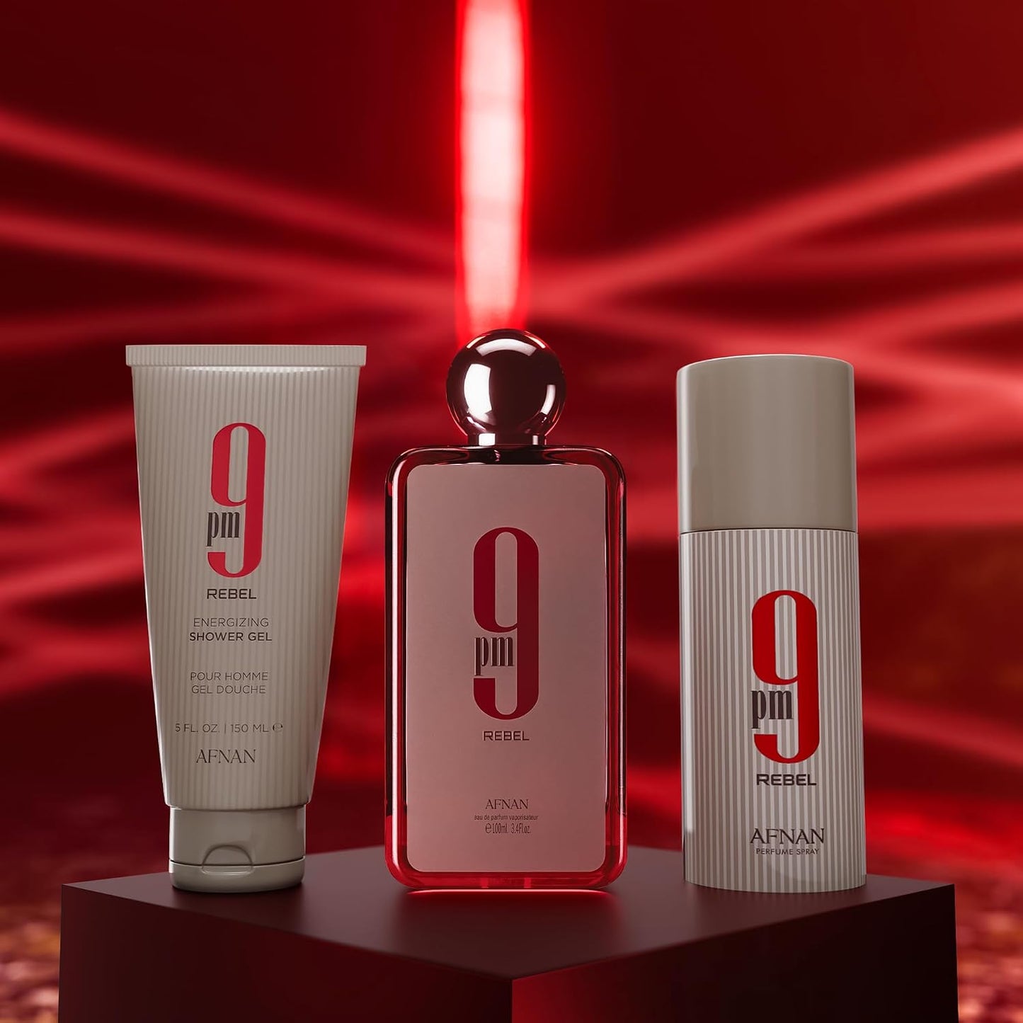 Afnan 9 PM Rebel Unisex Luxury Perfume Gift Set – Eau De Parfum
