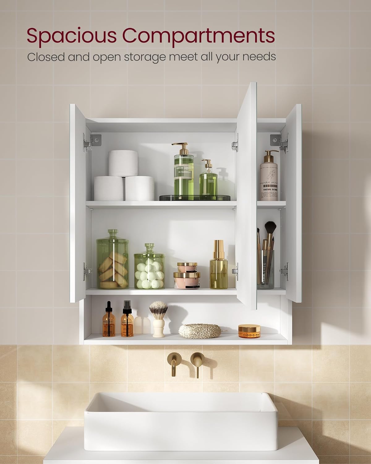 Collection - Medicine Cabinet Mirror, Bathroom Wall Mirror Cabinet with Storage