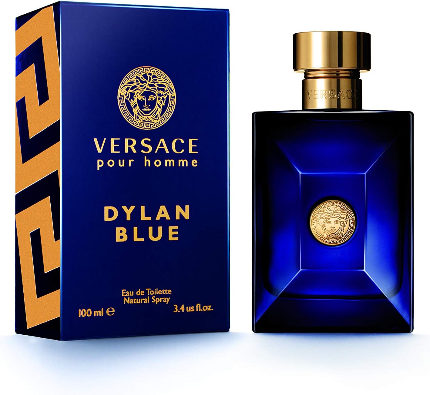 VERSACE Pour Homme Sealed Dylan Blue Eau de Toilette, 3.4 Ounce