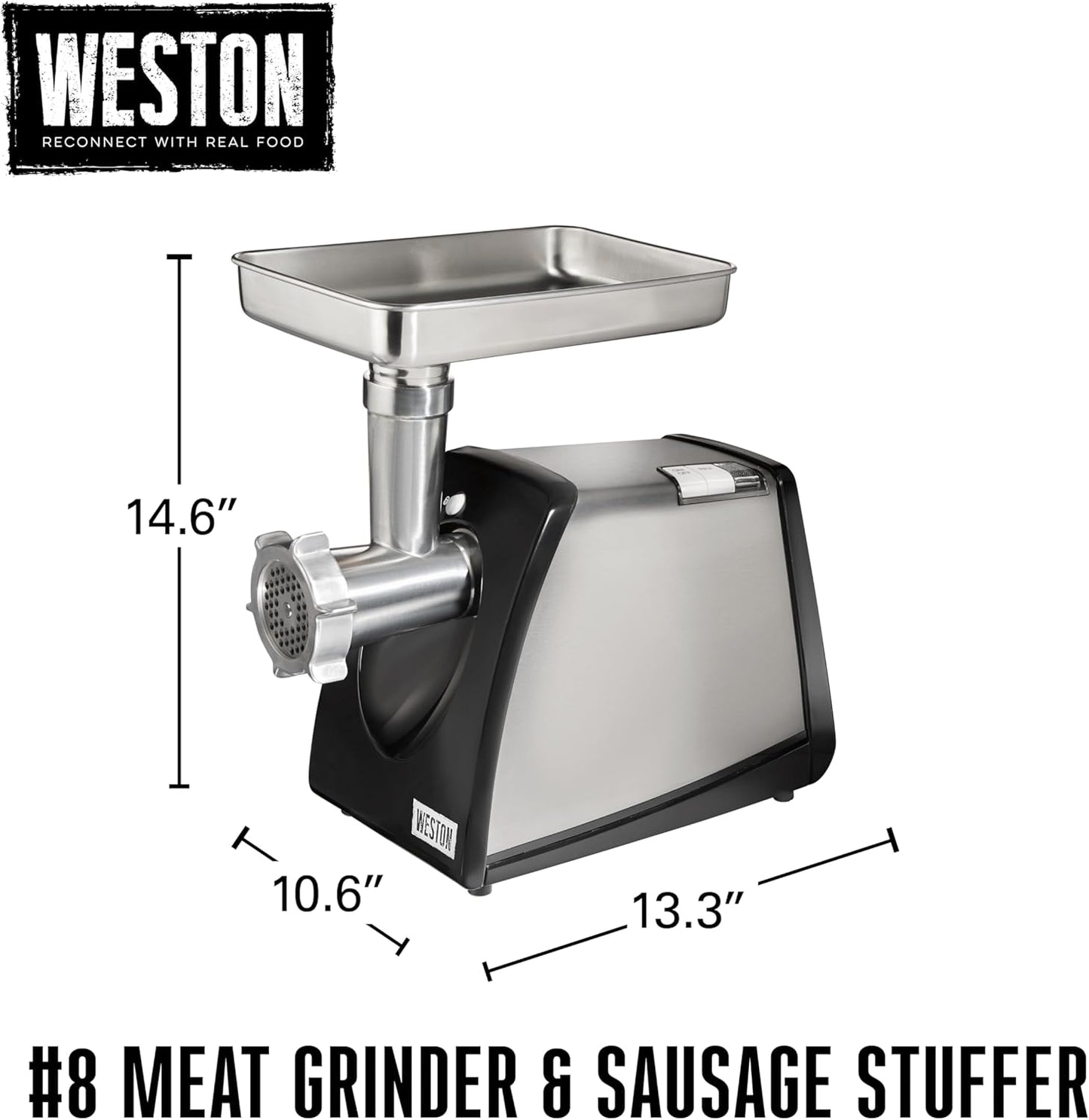 Weston Electric Meat Grinder & Sausage Stuffer,