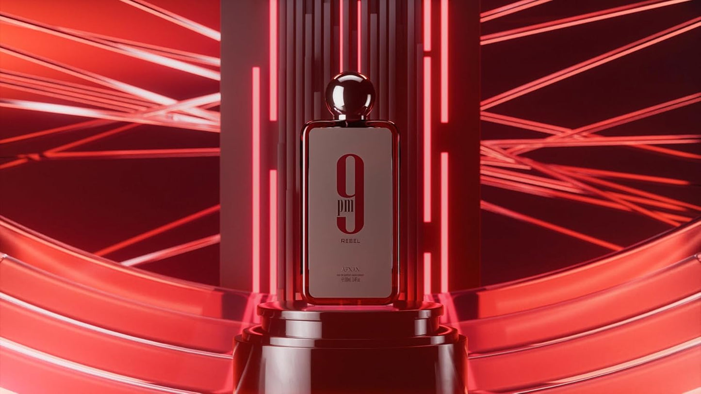 Afnan 9 PM Rebel – Eau de Parfum 3.4 oz (Unisex)