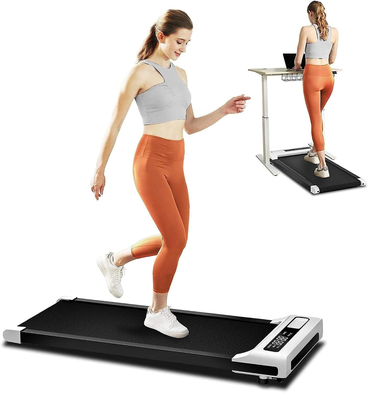 Walking Pad Under‑Desk Treadmill – 2.5HP Quiet Motor