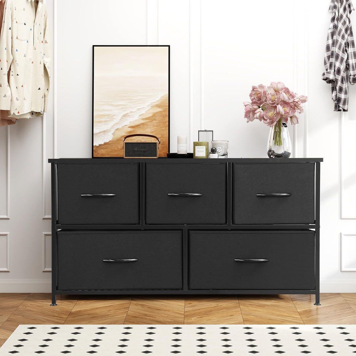 Dresser / Chest of Drawers – 5‑Drawer Fabric Storage Organizer