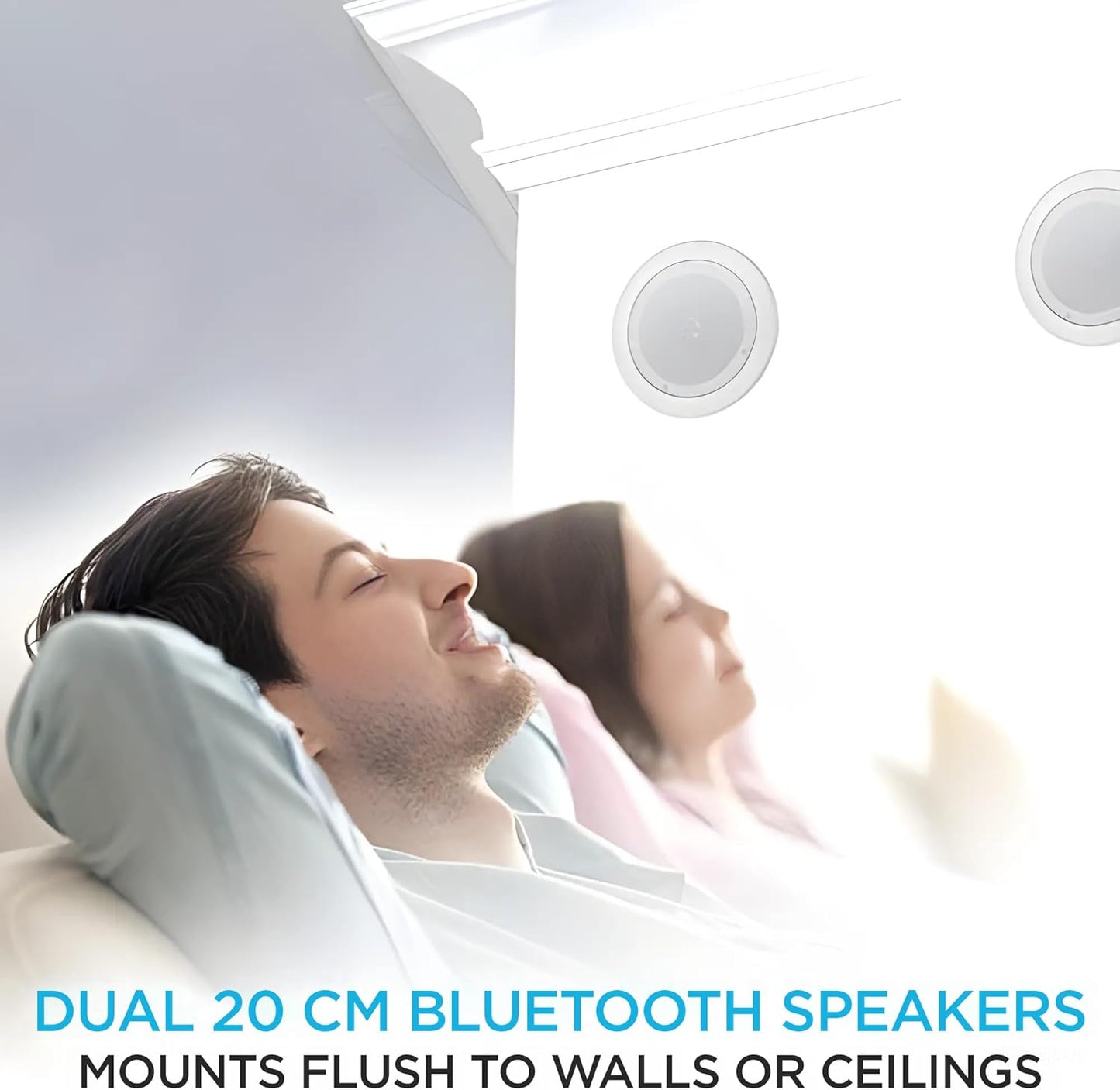 Pyle 8” Bluetooth Ceiling / Wall Mount Speakers (Pair)