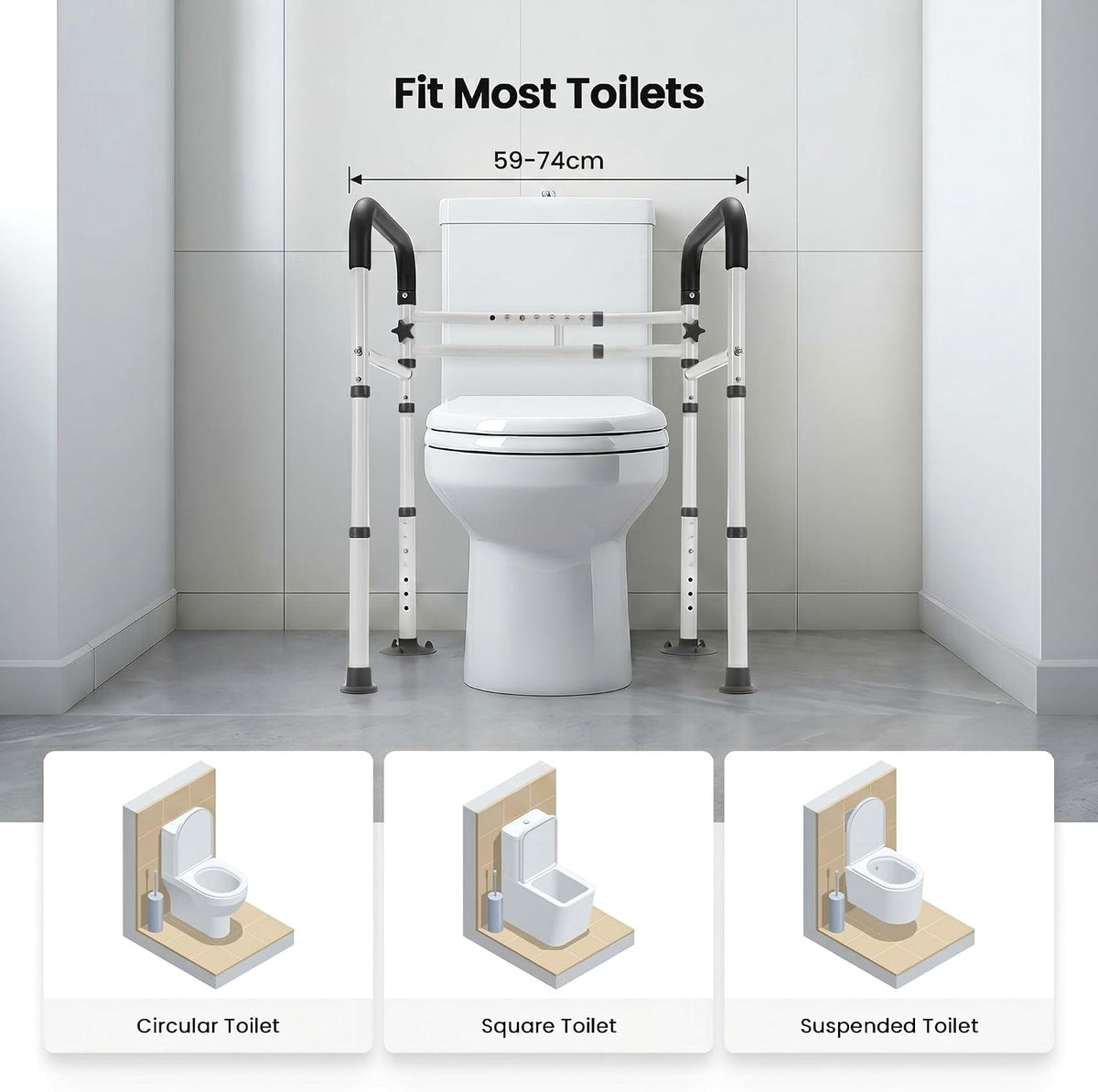 Toilet Frame Rails / Handles
