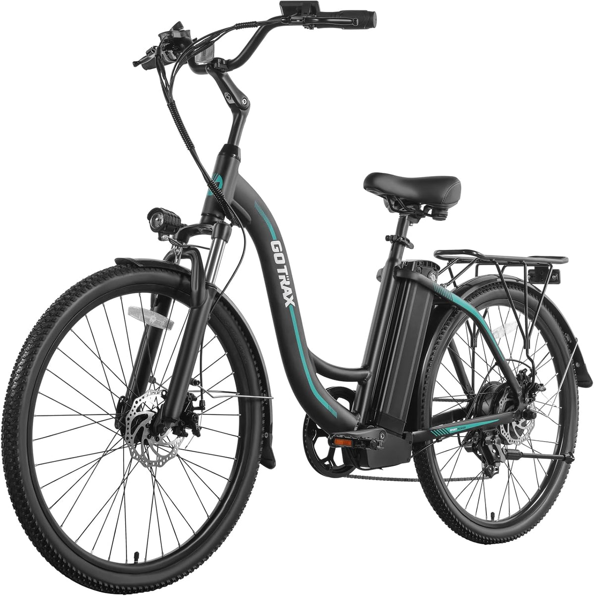 Gotrax E06 26" Step -Thru Electric Bike for Adults, Max 88km & 25km/h Speed