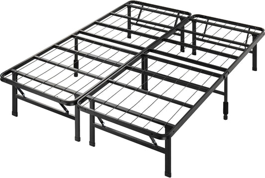 SmartBase Tool-Free Assembly Mattress Foundation / 14 Inch Metal Platform Bed Frame