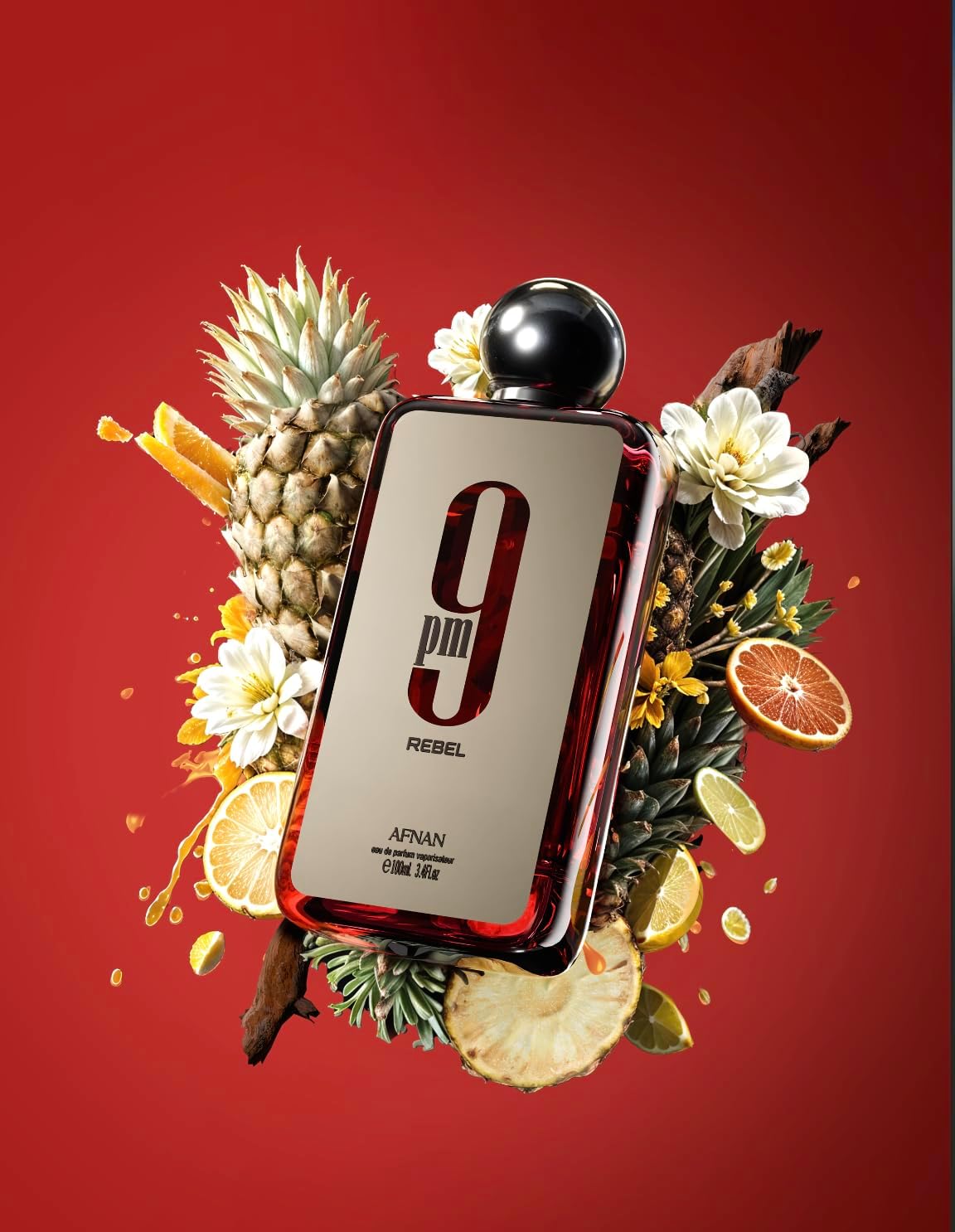 Afnan 9 PM Rebel – Eau de Parfum 3.4 oz (Unisex)