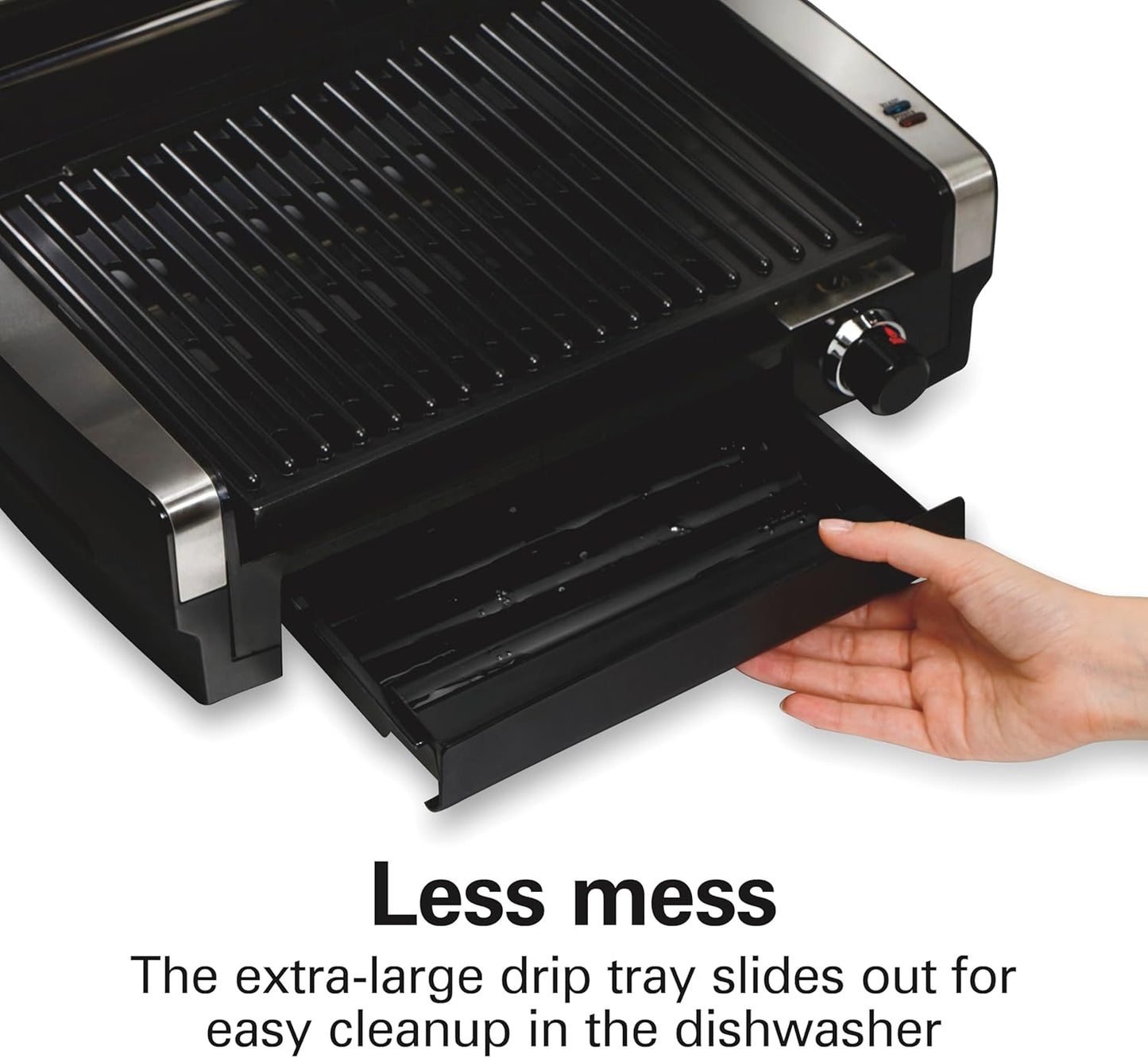 Hamilton Beach Electric Indoor Searing Grill – Stainless Steel
