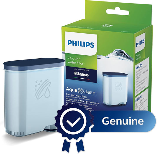 Philips AquaClean Original Calc and Water Filter, No Descaling up to 5,000 cups, Reduces Formation of Limescale, 1 AquaClean Filter,