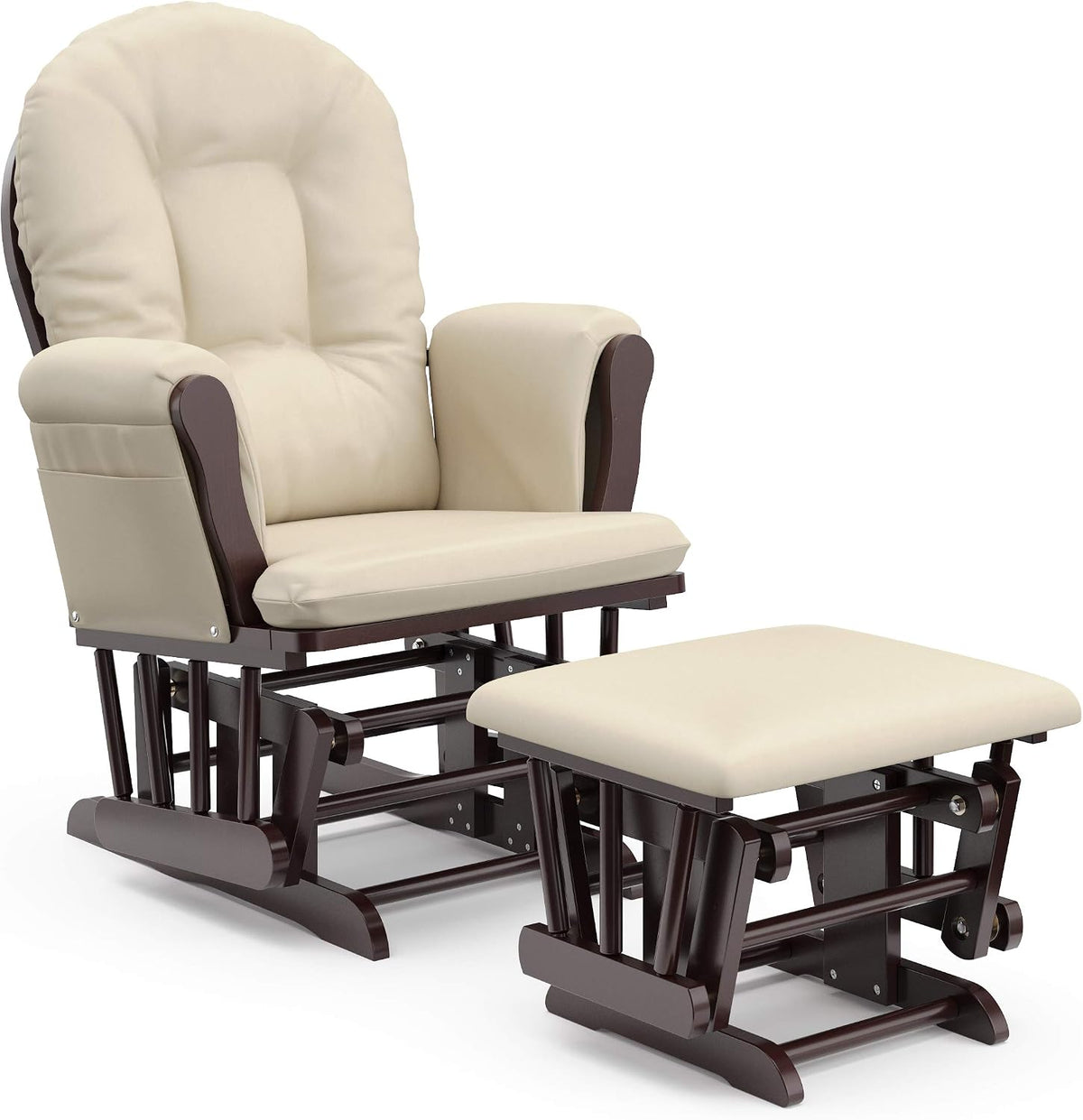 STORKCRAFT HOOP GLIDER & OTTOMAN SET
