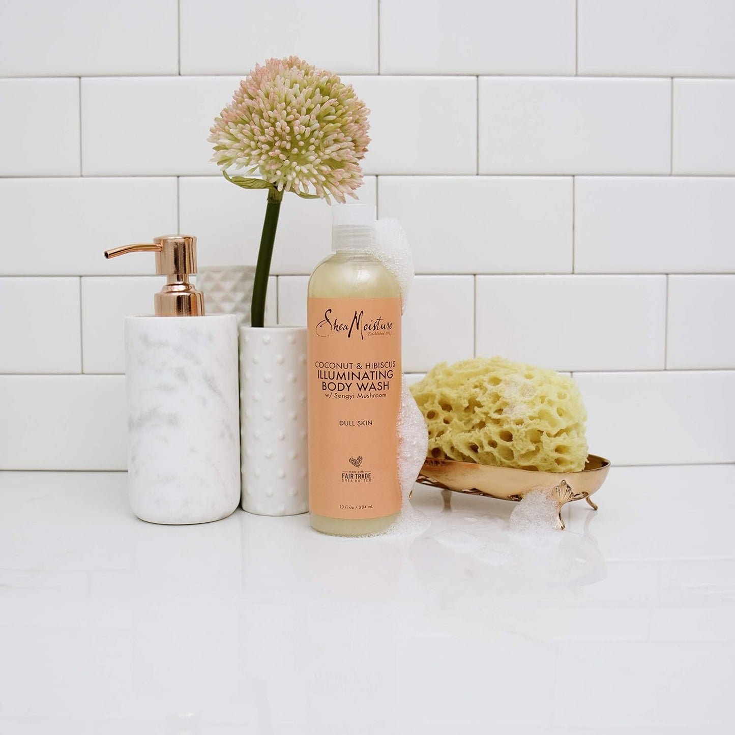 Shea Moisture Coconut & Hibiscus Body Wash, 384ml