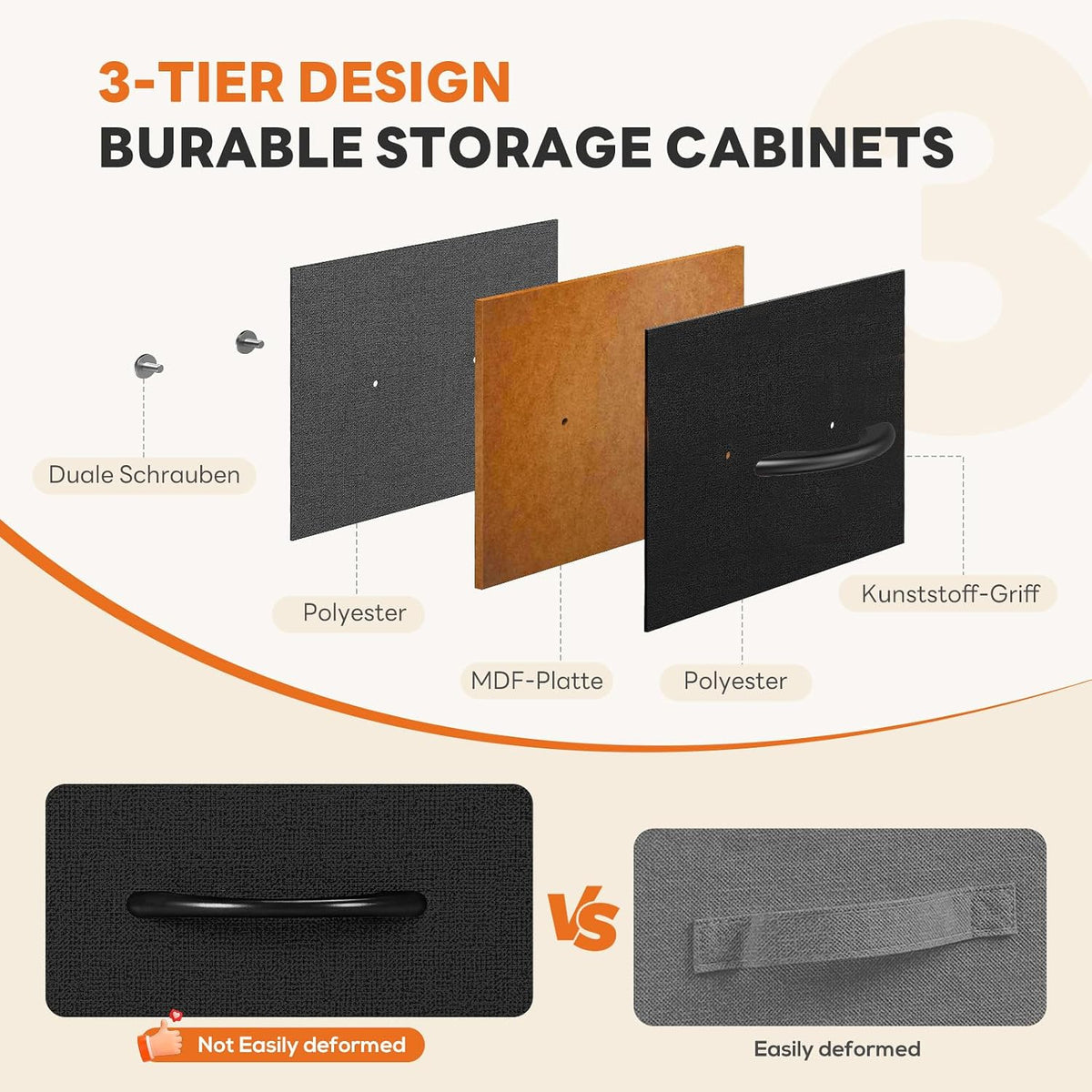 7 Drawer Dresser with Fabric Bins Fabric Storage Tower Organizer