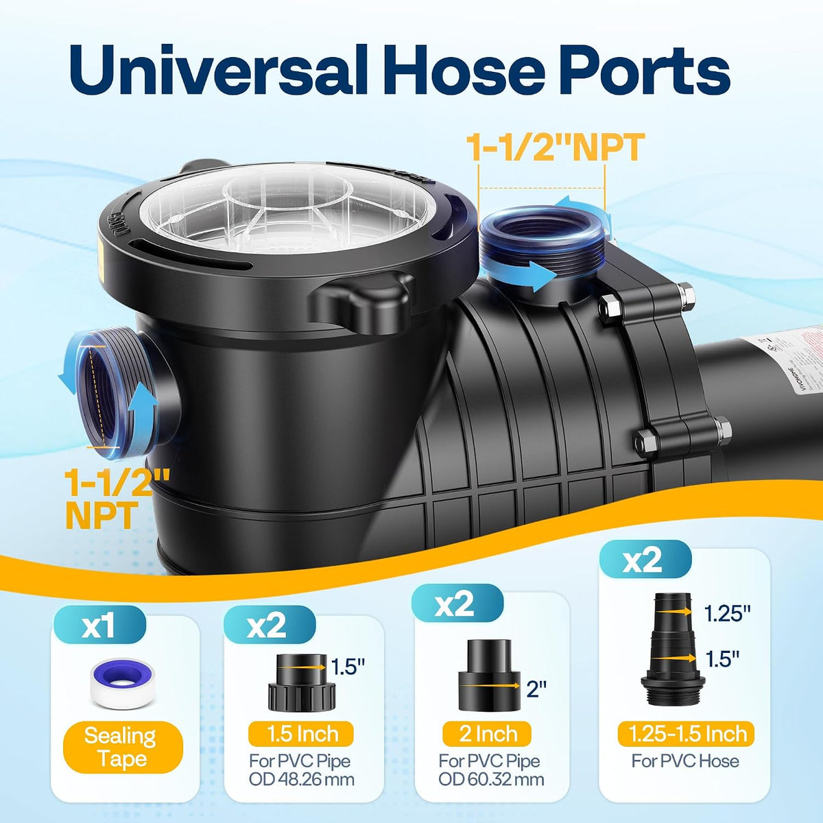 VIVOHOME 2.0HP POOL PUMP