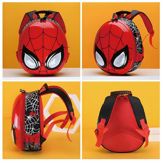 ZEJAL Waterproof Spiderman 3D Backpack School Backpack Comic Super Hero Design School Bag Student Bookbag Spiderman for Kids