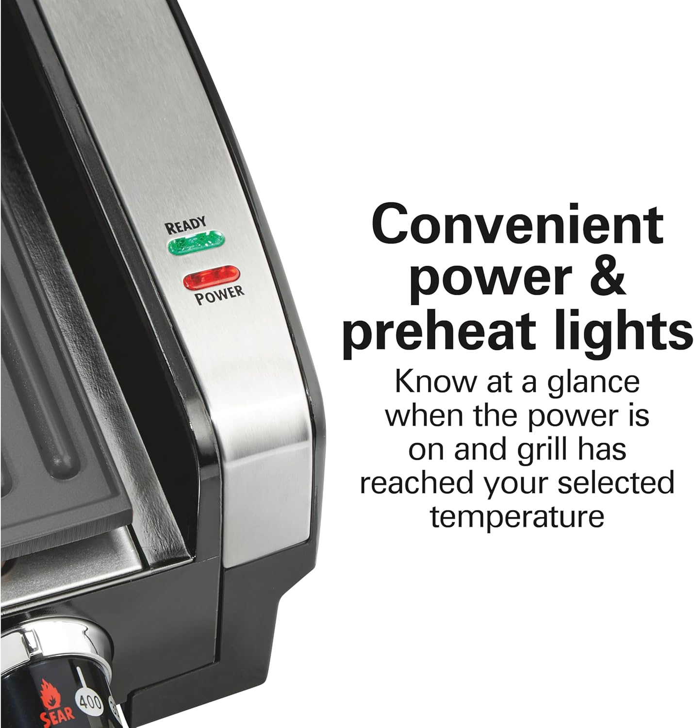 Hamilton Beach Electric Indoor Searing Grill – Stainless Steel
