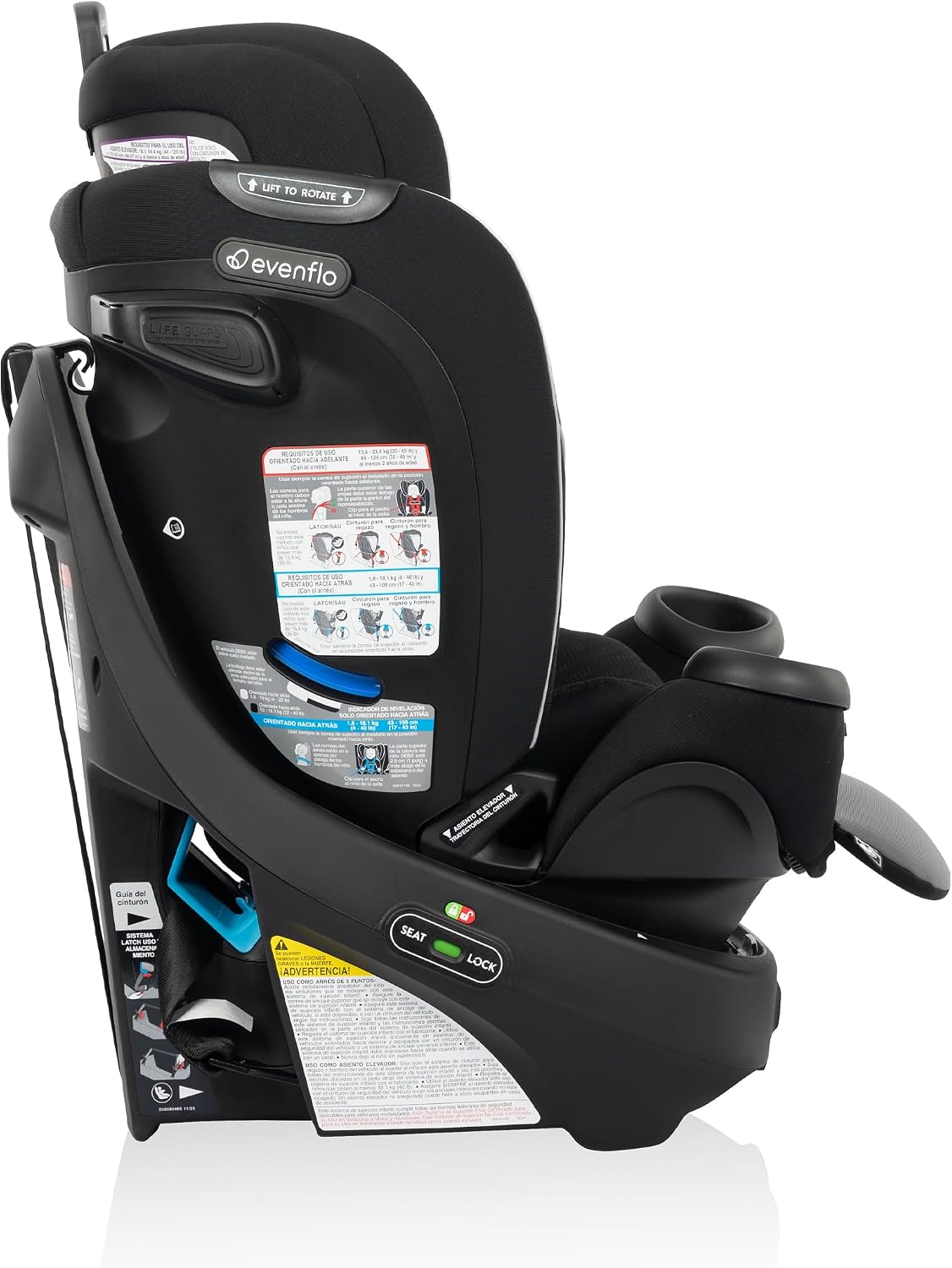 🩶🚗 Evenflo Revolve360 – Rotational All‑In‑One Convertible Car Seat