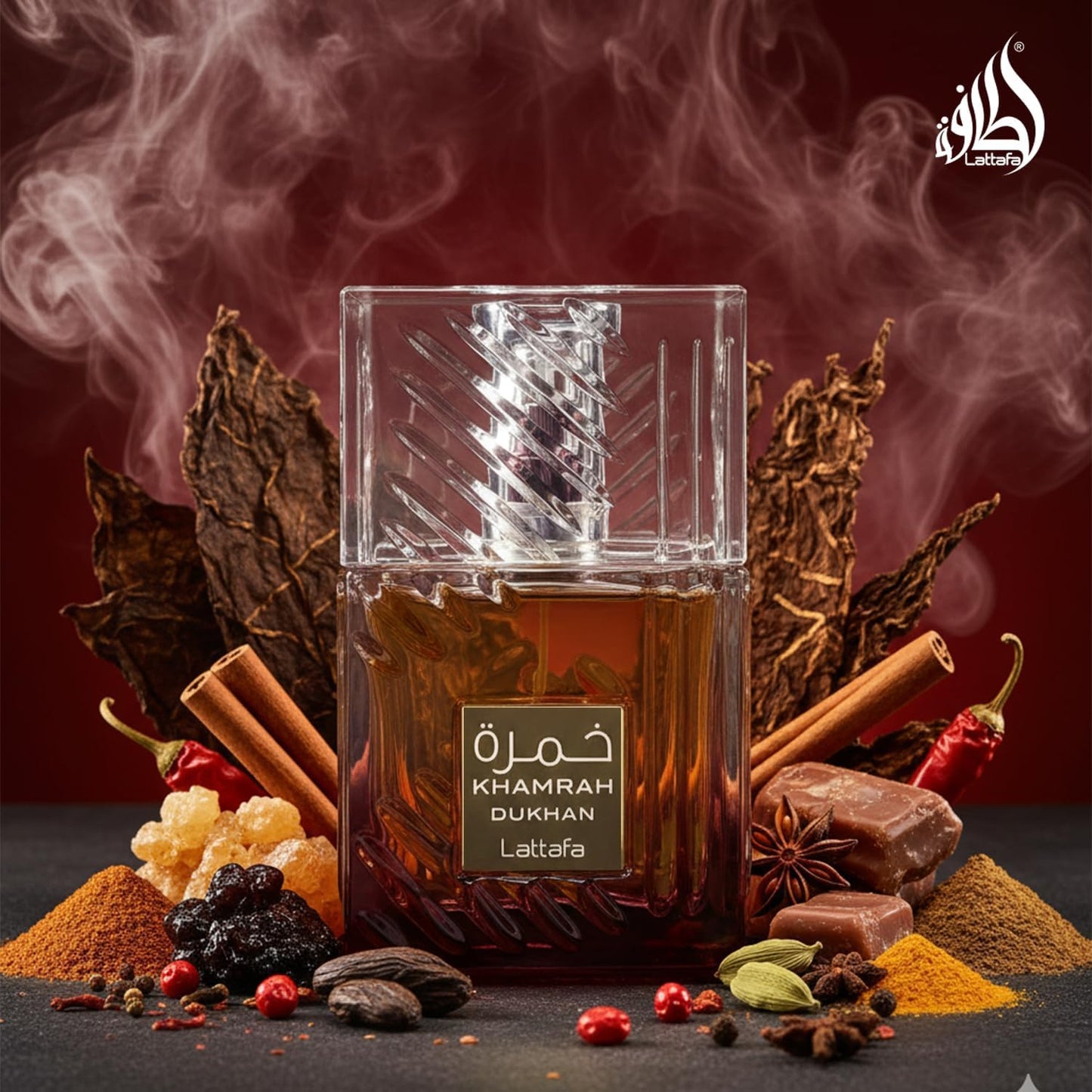 Lattafa Khamrah Dukhan – Eau de Parfum (Unisex, 3.4 oz)